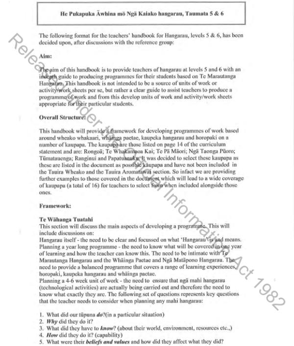 He Rauemi i Ngaro: He Pukapuka Āwhina mō Ngā Kaiako Hangarau - Taumata 5-6