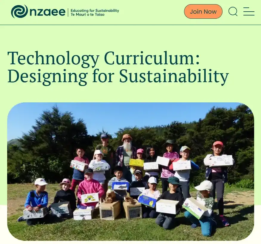 NZAEE Technology Curriculum Designing for Sustainability